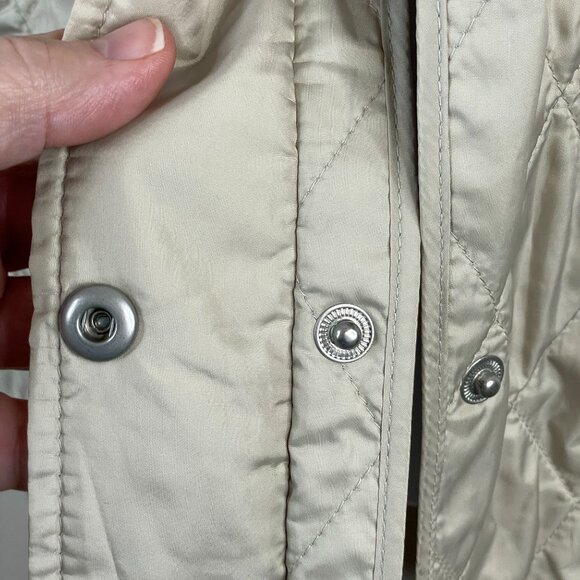 Banana Republic Old Money English Country Hunting Quilted Vest Size M Champagne - Picture 10 of 13